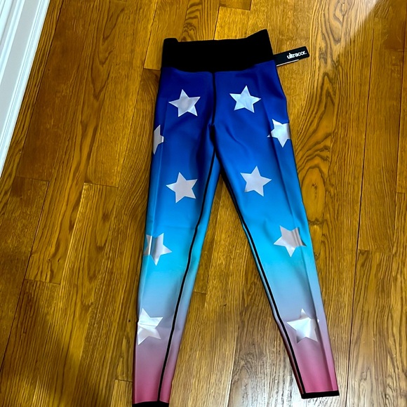 ultracor Pants - NEW NWT ULTRACOR METALLIC STAR OMBRE LEGGINGS SIZE XS $198